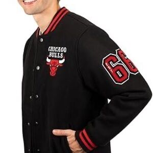 Chicago Bulls Black Varsity Jacket
